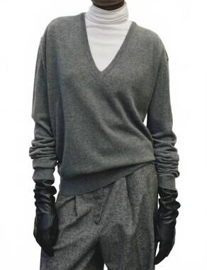 NEW MIJEONG PARK cashmere blend sweater in grey